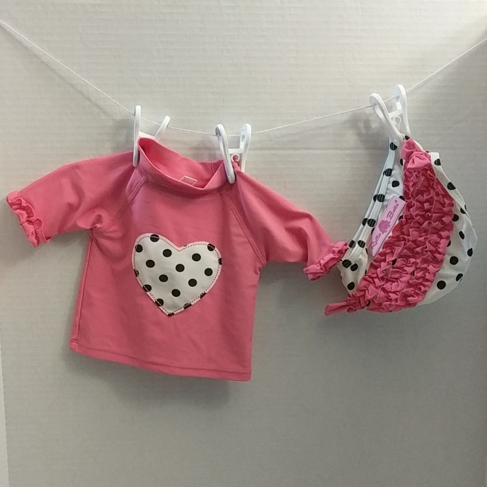 Ruffle Butts 2 piece swim suit